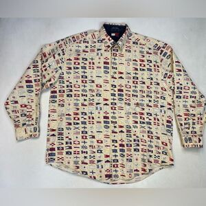 Tommy Hilfiger Flag Print Casual Shirt